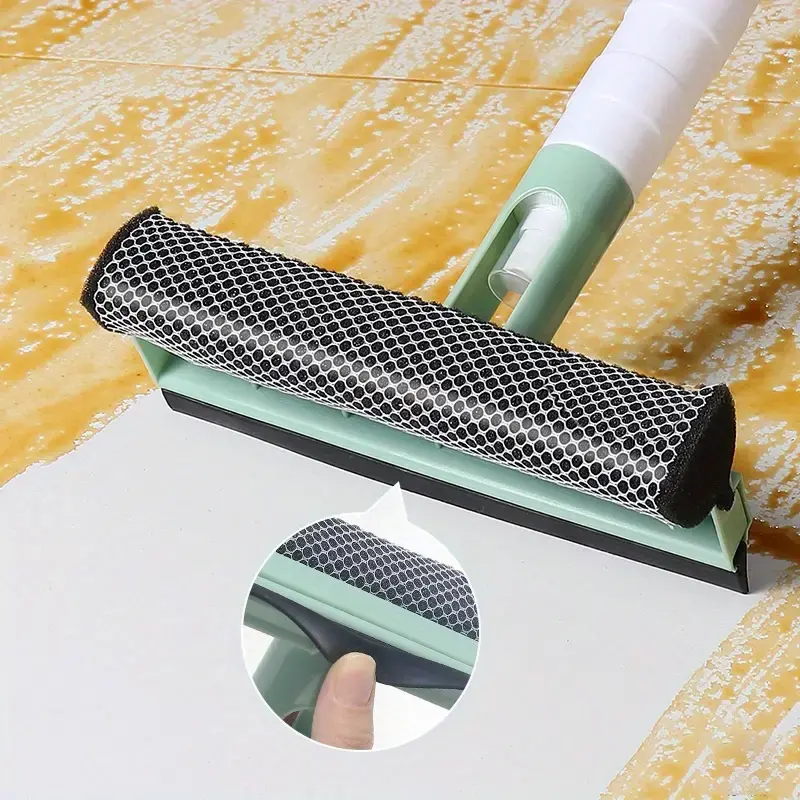 Thumbnail: 3-in-1 Glass Cleaner With Spray And Double-sided Wiper