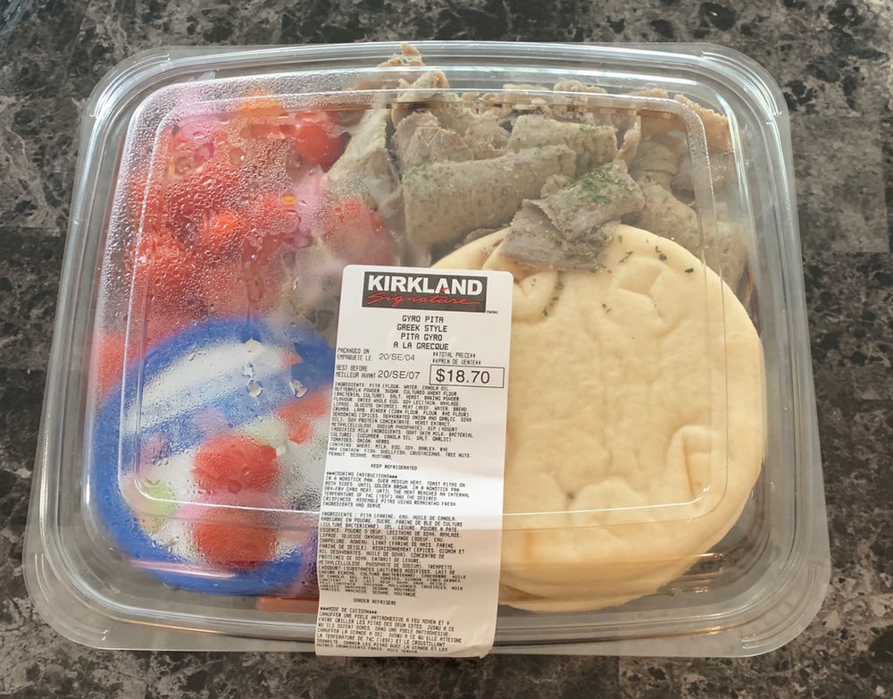 Costco Gyro Pita Greek Style Meal Review