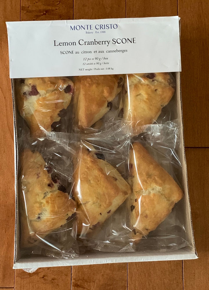 Costco Monte Cristo Bakery Lemon Cranberry Scones Review