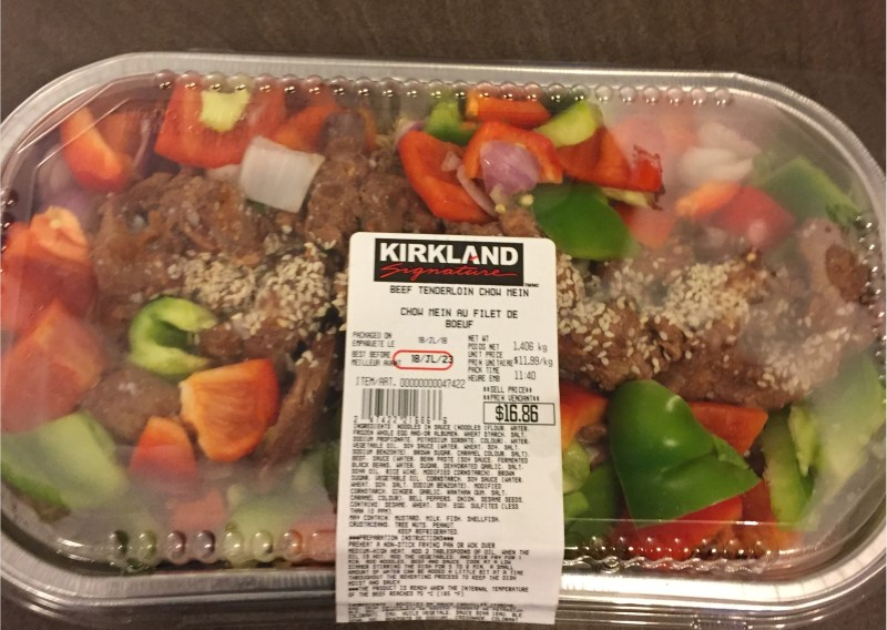 Costco Kirkland Signature Beef Tenderloin Chow Mein Review