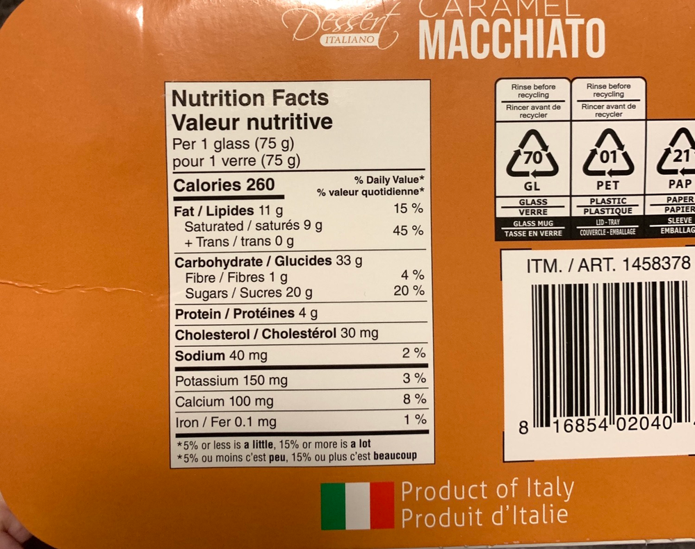 Costco Dessert Italiano Caramel Macchiato Review