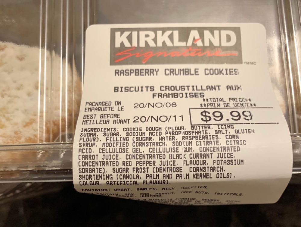Costco Kirkland Signature Raspberry Crumble Cookies Review