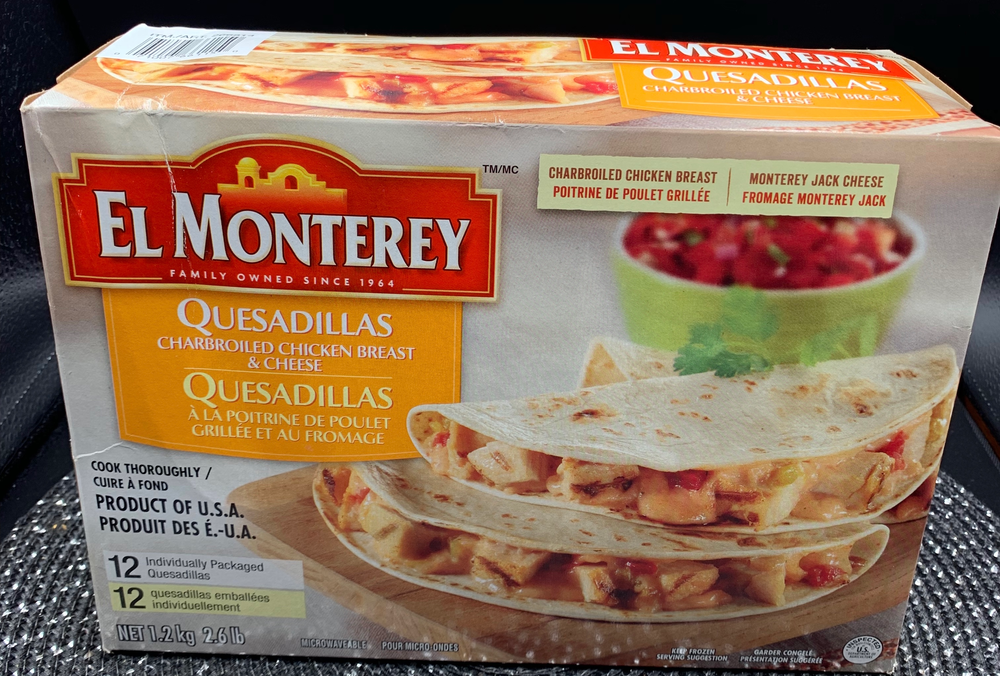 Costco El Monterey Quesadillas With Charbroiled Chicken Breast