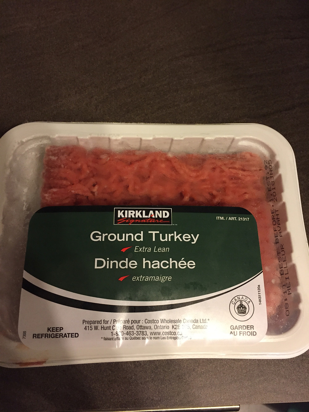 Costco Kirkland Signature Ground Turkey