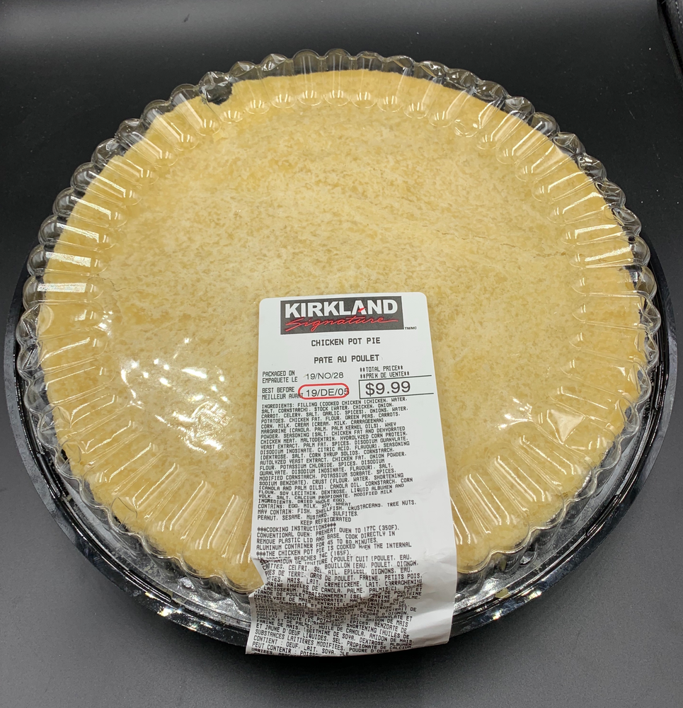 Costco Kirkland Signature chicken pot pie