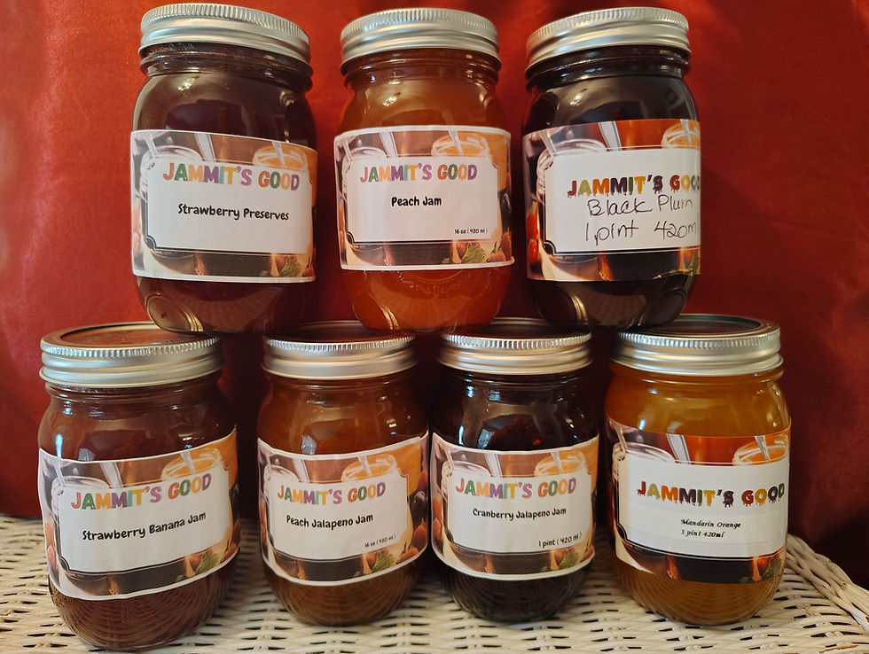 Homemade jams
