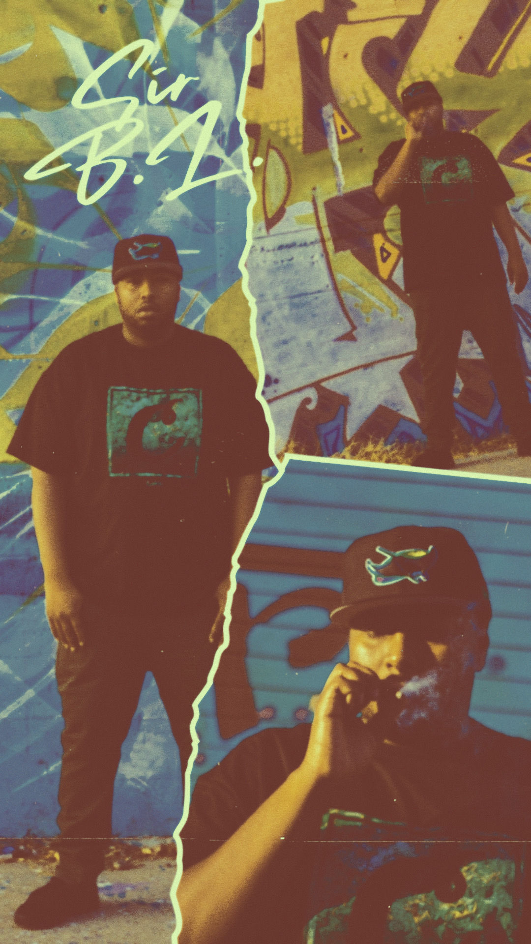 Sir B.L. Big Green Phone Wallpaper (Golden Glow)