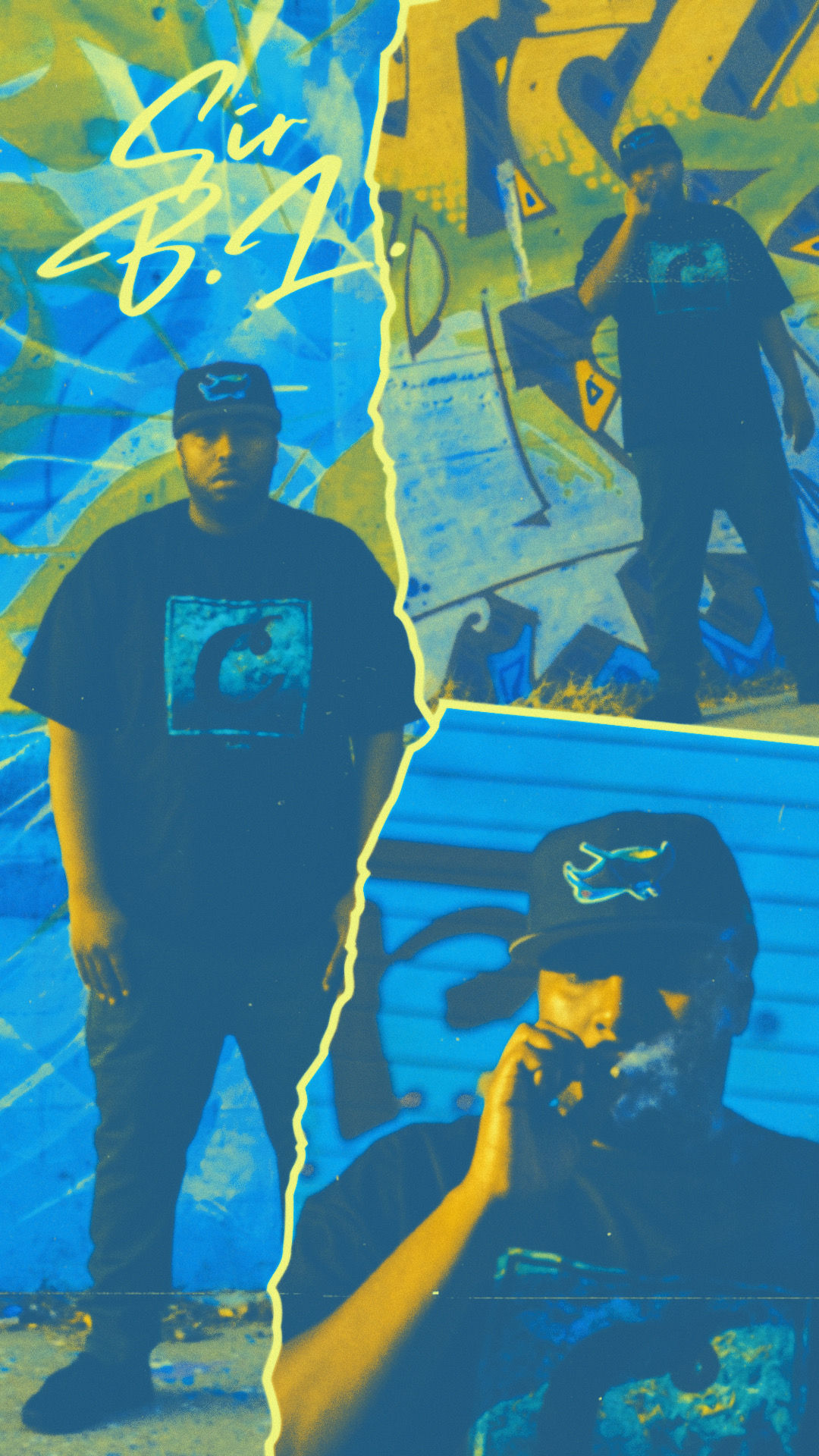 Sir B.L. Big Green Phone Wallpaper (Venice Bleu)