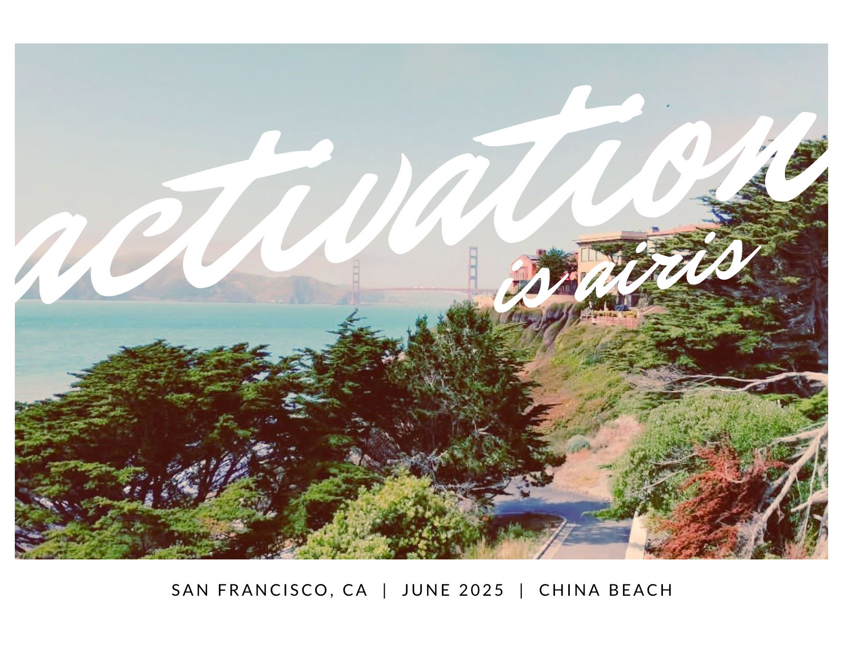 Activation Is Airis Postcard (China Beach/Golden Gate) (Vintage)