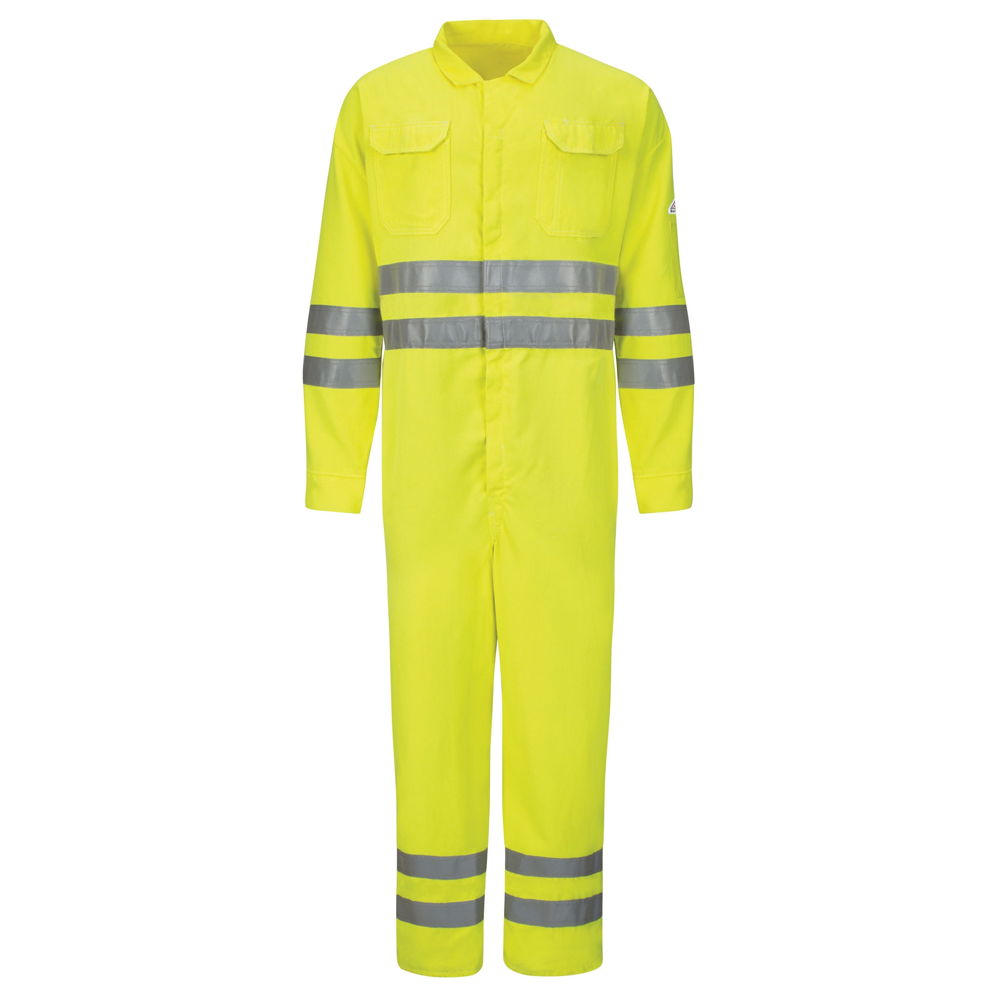 Men's Lightweight FR Hi-Visibility Deluxe Coverall with Reflective Trim