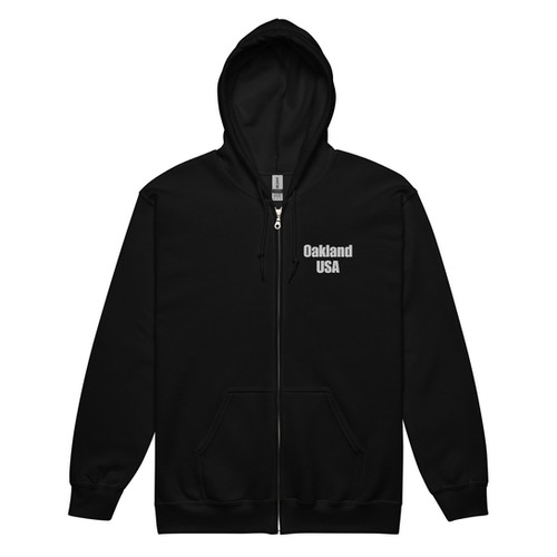 さらに100円引き◆MMLG◆LETTER PLAY HOOD ZIPUP OaklandUSA zip up | DopeOnly