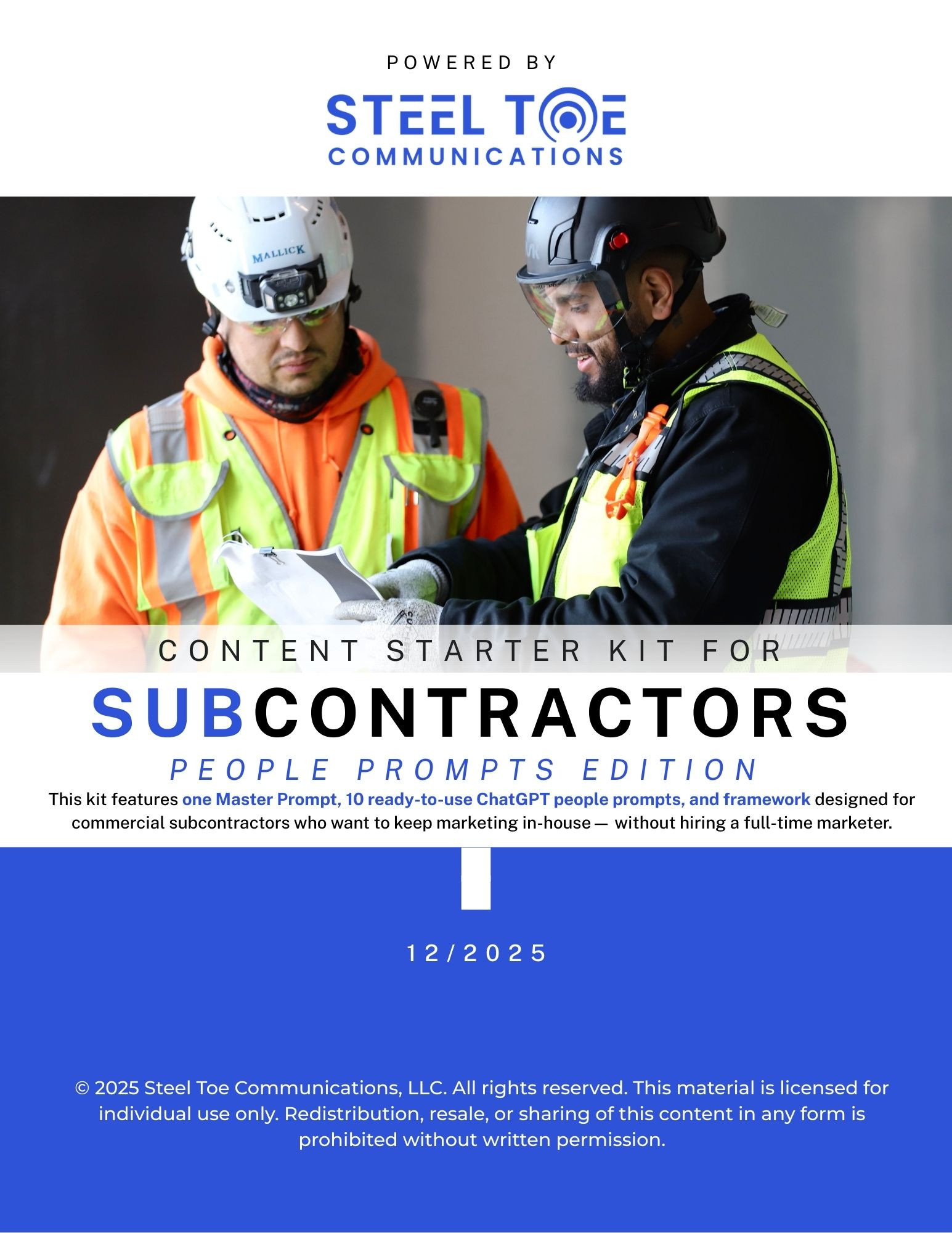 People Content Starter Kit for Subcontractors