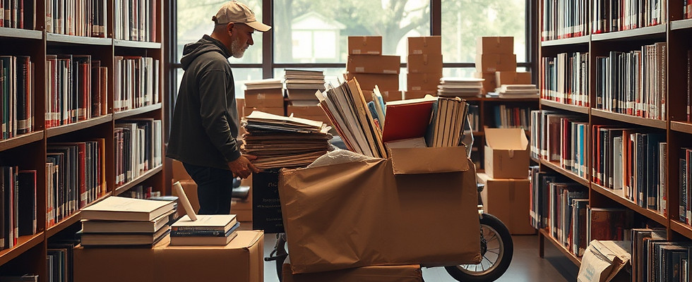 Delivery or mailing of books and library