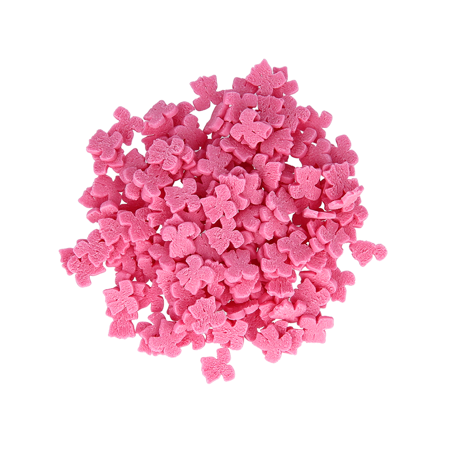 Pinker Zuckerdekor lange Schleife