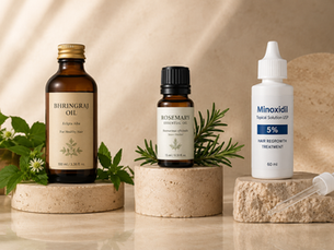 Bhringraj vs. Rosemary Oil vs. Minoxidil for Hair Growth: What the Science Actually Says