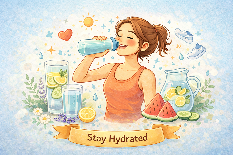Hydration helpls the body maintain its optimum at all times