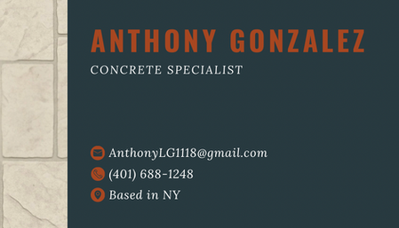 Concrete Business Card Design