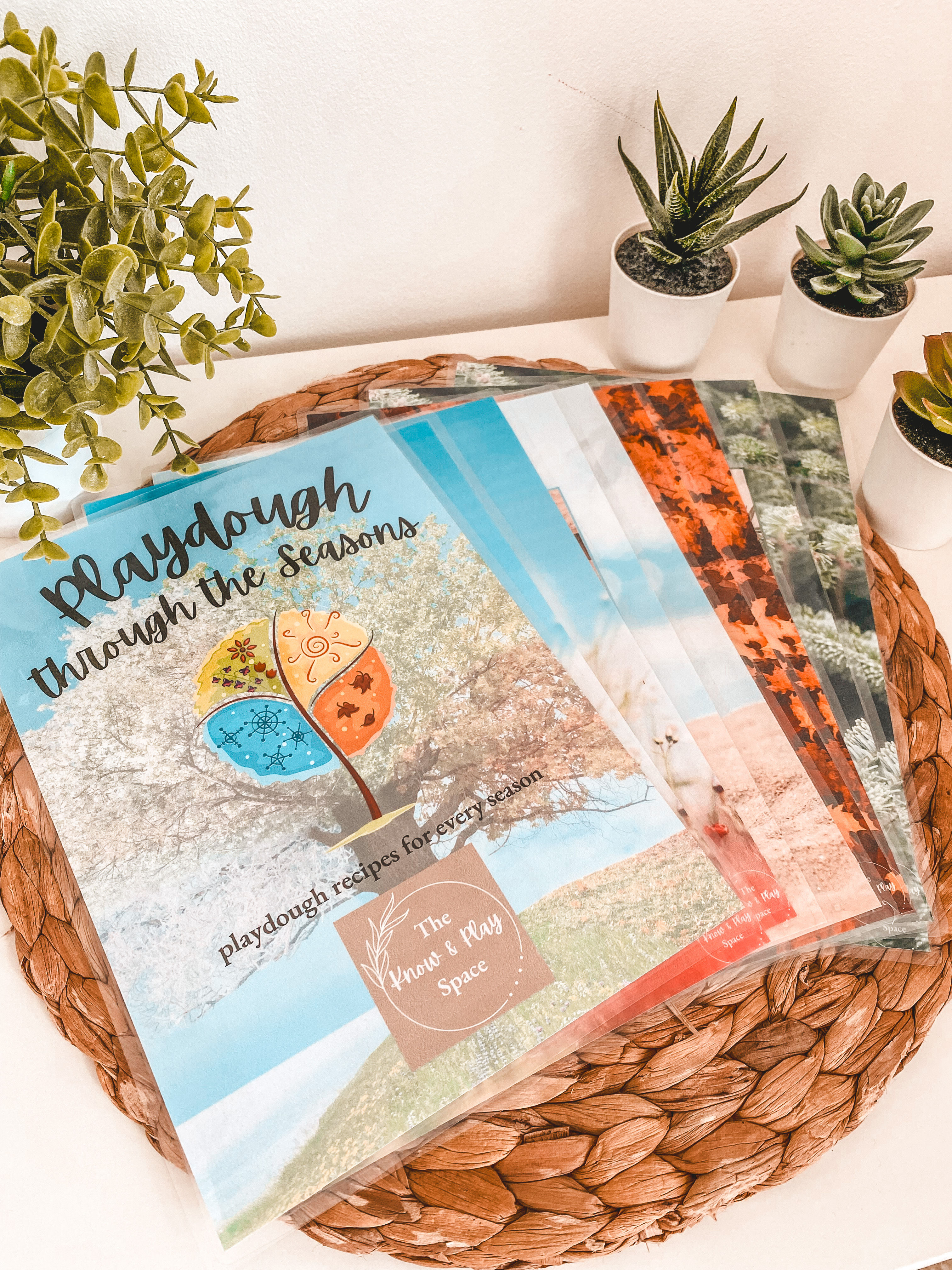 Playdough through the Seasons - Recipe Book Cards | PRINTABLE