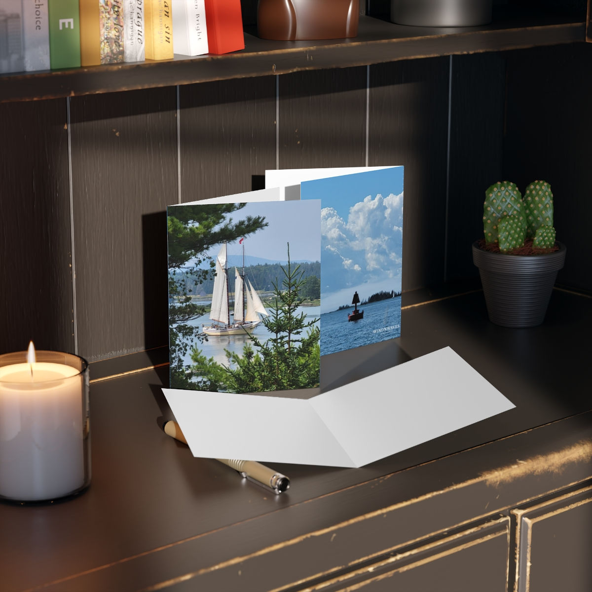 Maine Clipper Ship Greeting cards (8, 16, and 24 pcs)