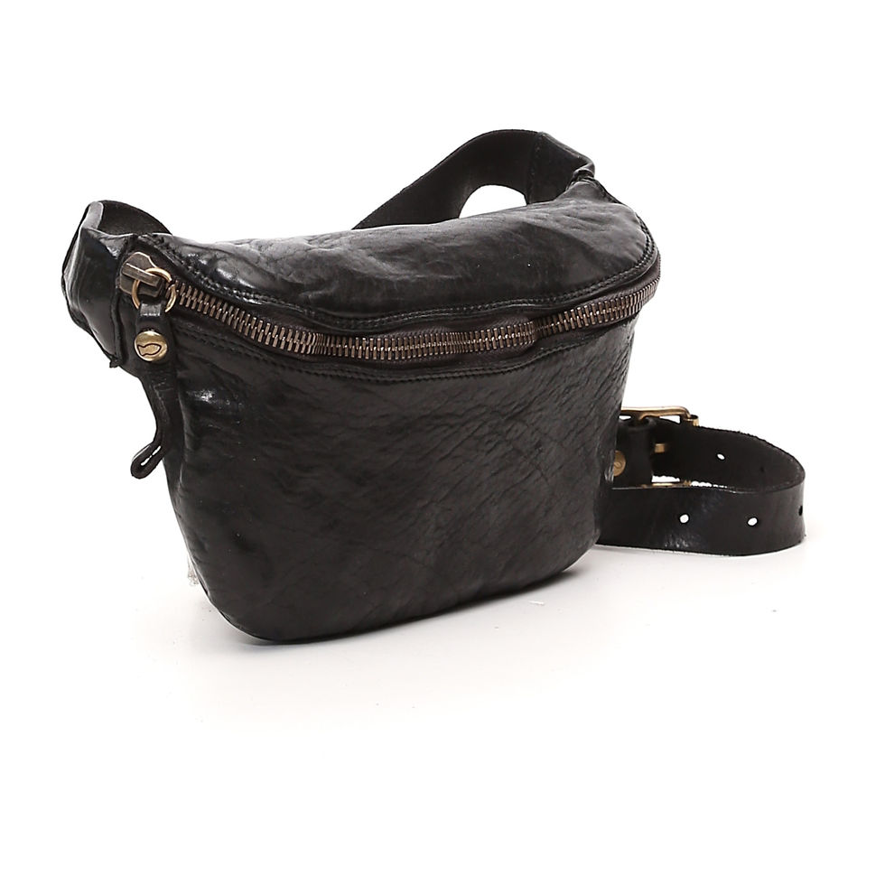 Miniatyrbild: Campomaggi Midjeväska, Santarcangelo  Svart snett framifrån