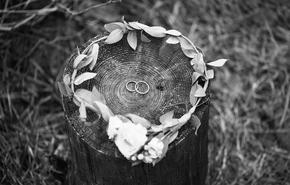 Wedding Rings and Bridal Crown