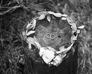 Wedding Rings and Bridal Crown