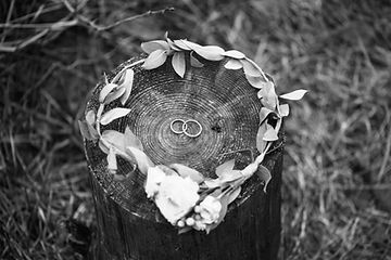 Wedding Rings and Bridal Crown