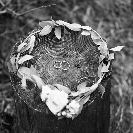 Wedding Rings and Bridal Crown