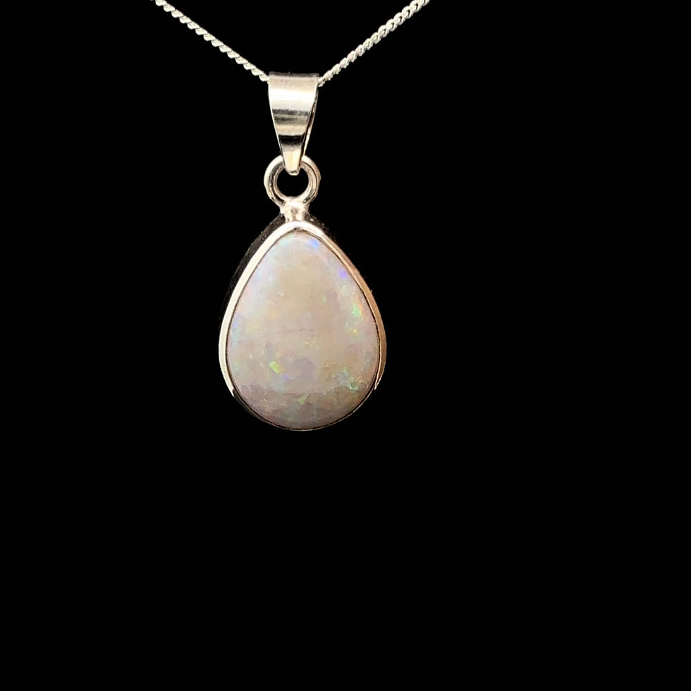 サムネイル： Coober Pedy White Opal Pendant