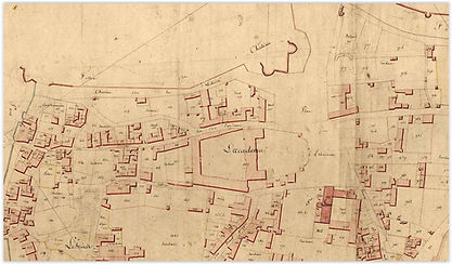 Généalogie foncière ANGERS ANJOU Plan cadastral napoléonien Angers 1810