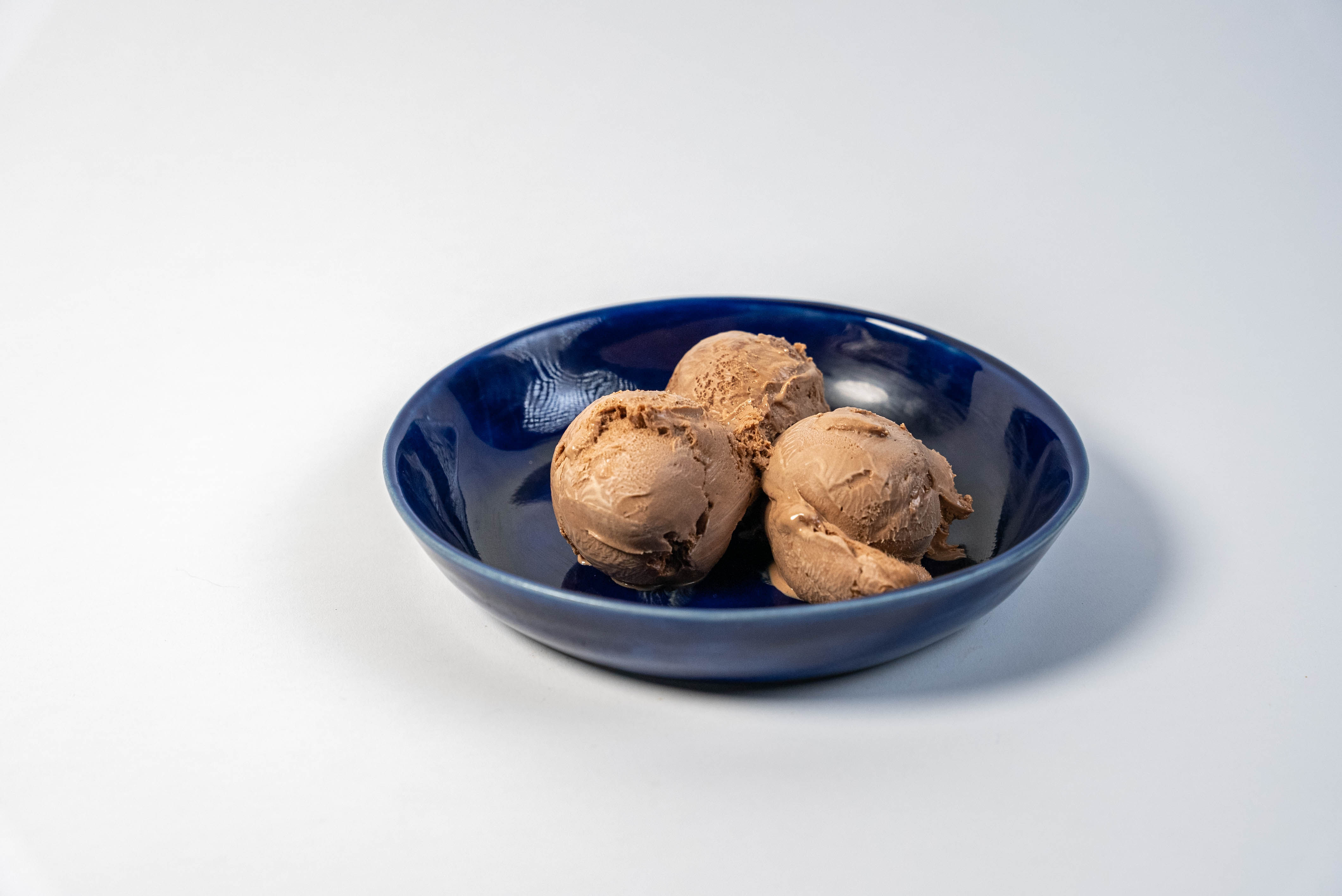 Suikerarm chocolade roomijs