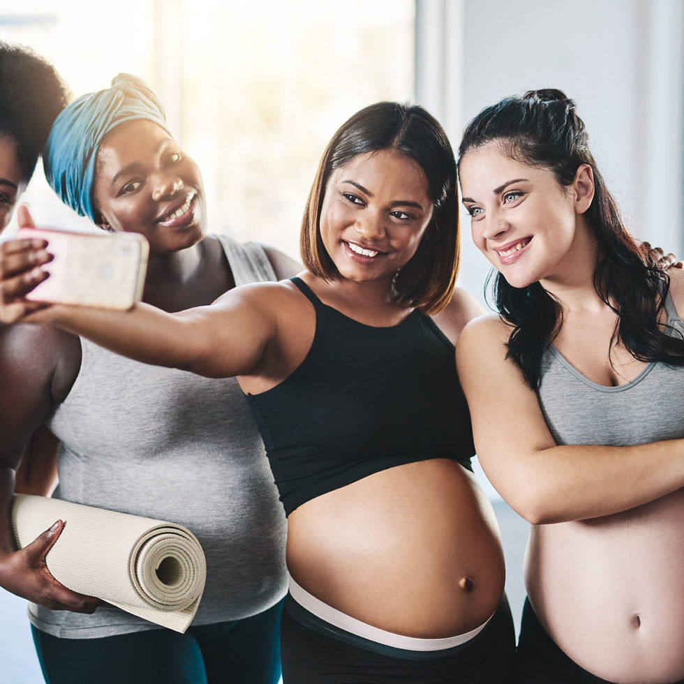 Joining a mom-to-be group is a great way to connect with others going through the same pregnancy journey.
