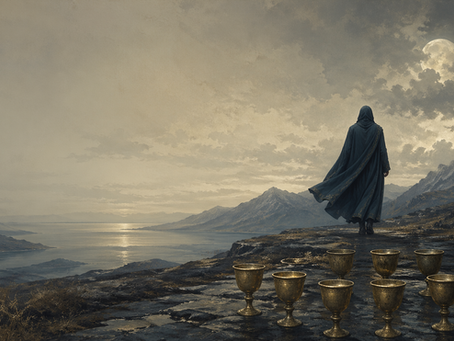 Representação do 8 de Copas no Tarô