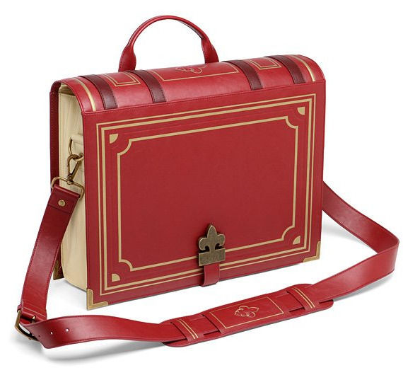 a bag shaped like a book