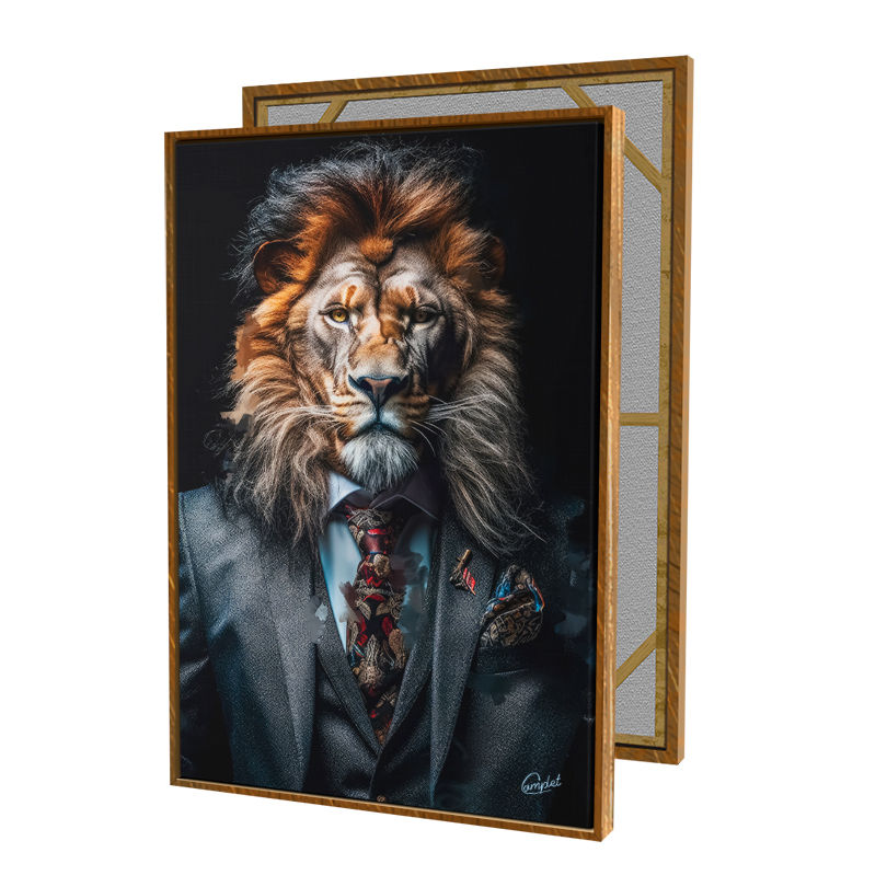 Miniatura: Quadro Leão de Terno Elegante