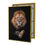 Miniatura: Quadro Leão Imponente Fundo Preto