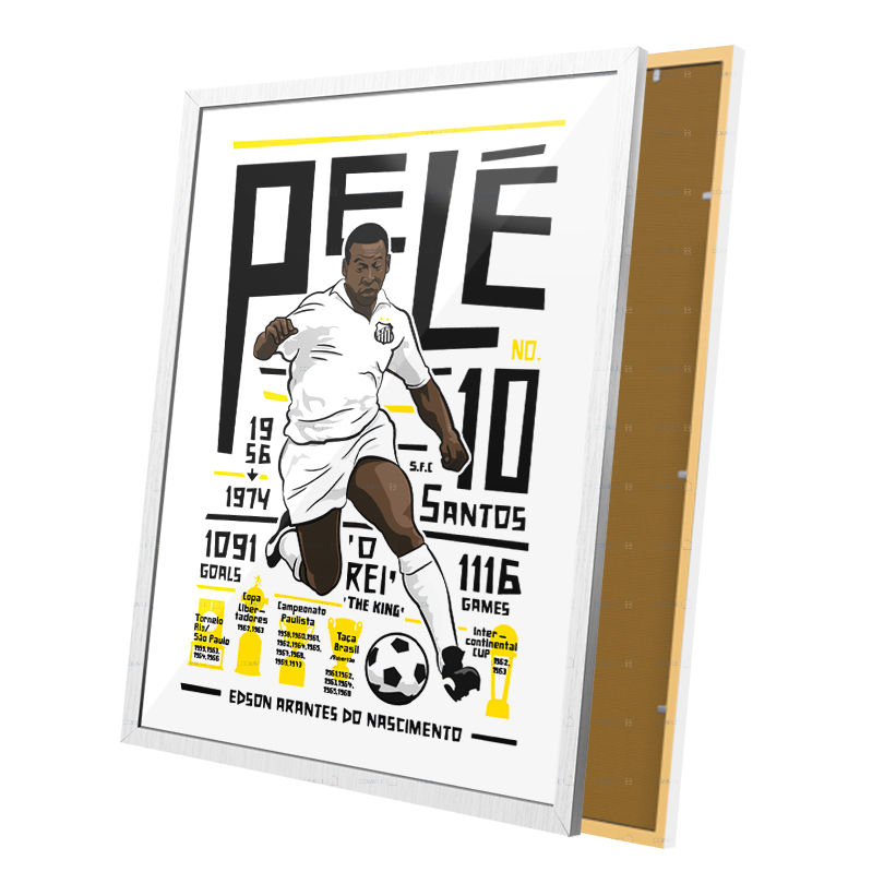 Miniatura: Quadro Desenho Camisa 10 Pele
