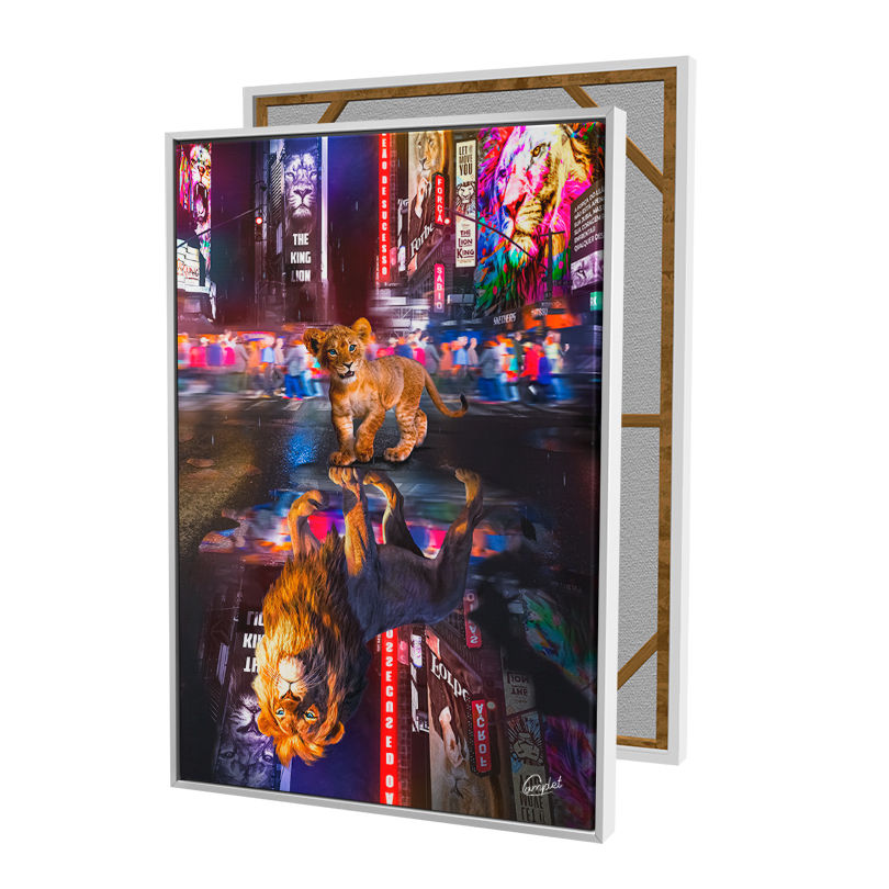Miniatura: Quadro Leão Filhote Times Square