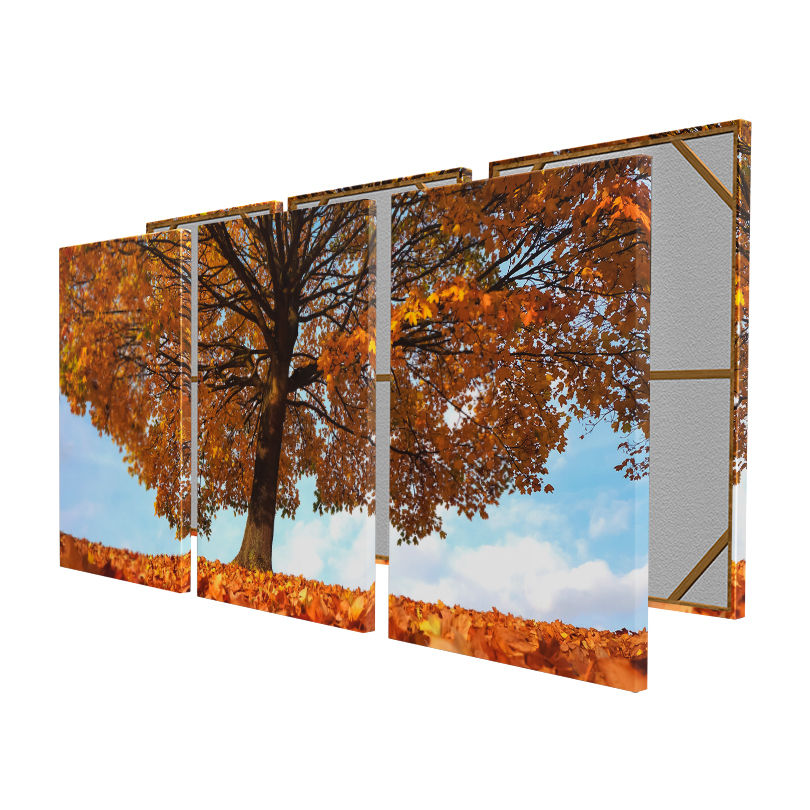 Miniatura: Quadros Paisagem Arvore de Folhas Laranja