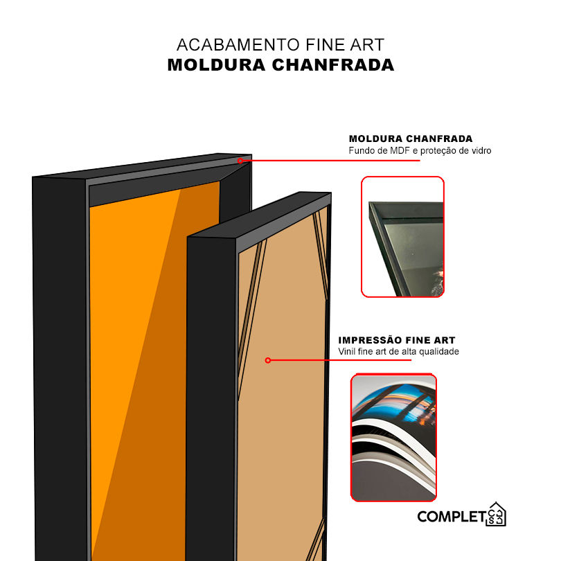 Miniatura: Quadro Leão, Leoa e Filhotes Olhando para o Lado