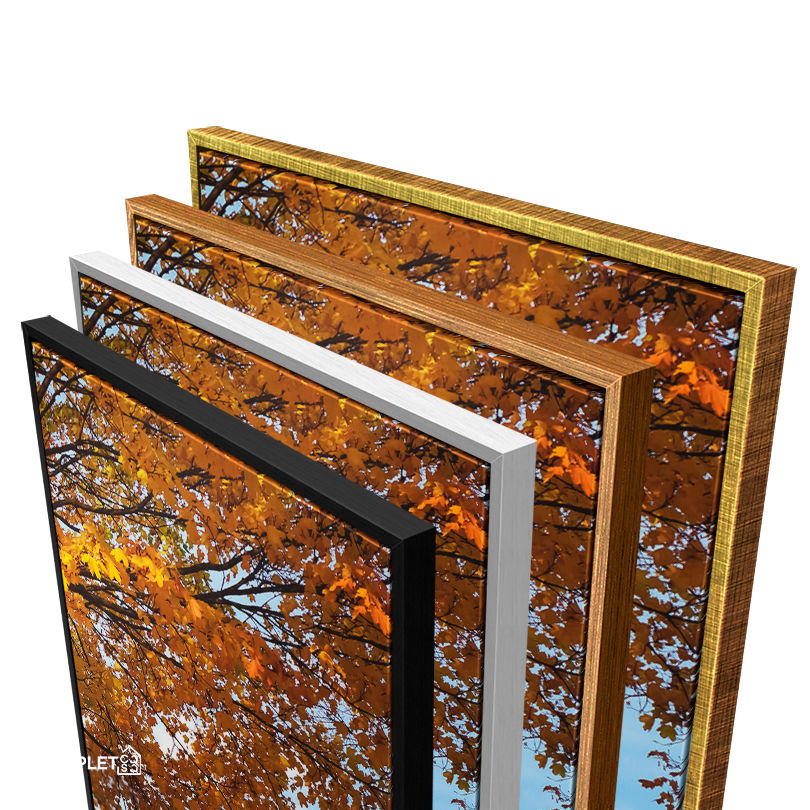 Miniatura: Quadros Paisagem Arvore de Folhas Laranja