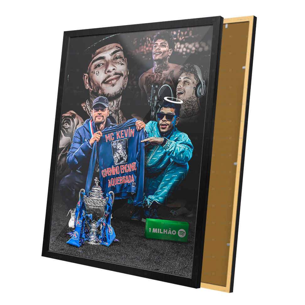 Quadro Homenagem Neymar e Mc Kevin