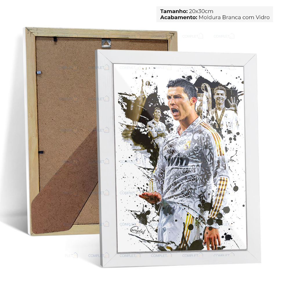 Miniatura: Quadro Rei da Champions Cristiano Ronaldo