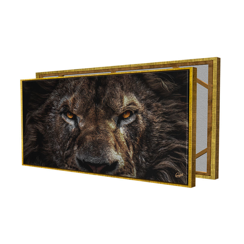 Miniatura: Quadro Olhar de Um Leão