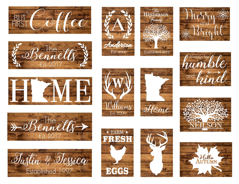 Rustic Wood Sign Painting