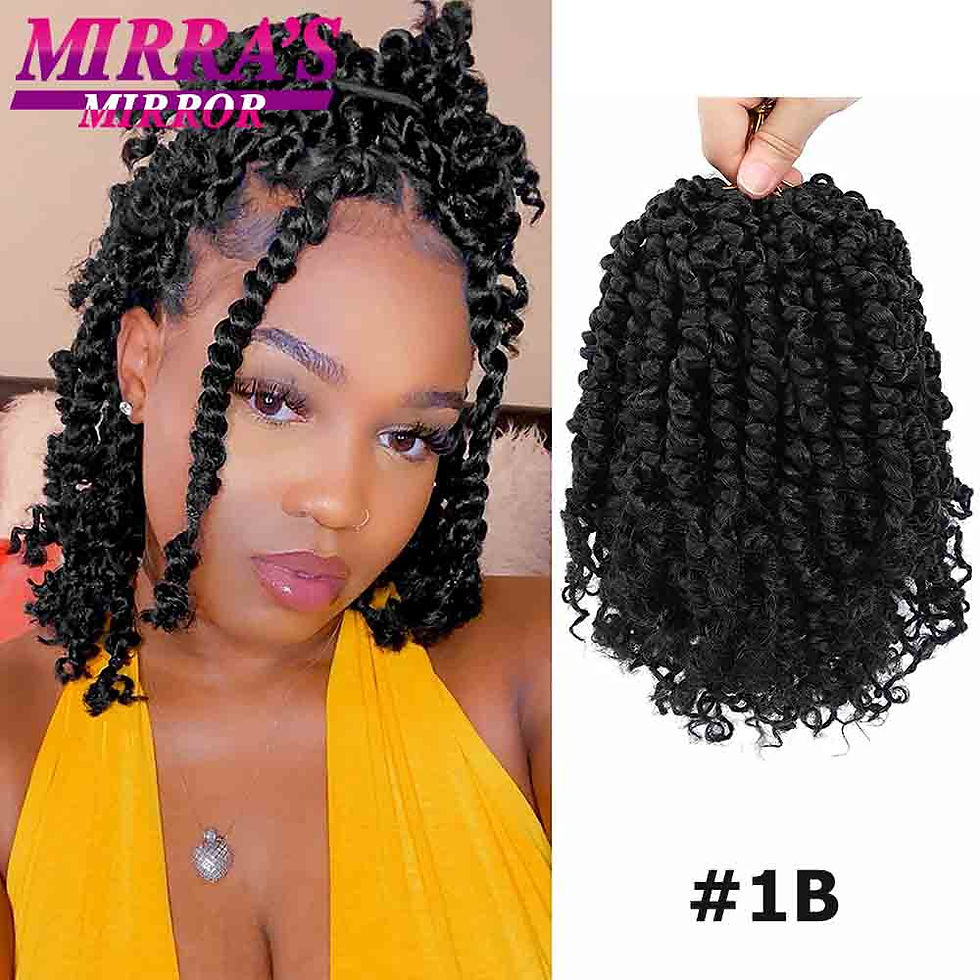 Thumbnail: Passion Twist Crochet Hair 6/8/12/18 Inch Synthetic Pre-twisted Short Passion T