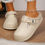 Thumbnail: Winter Warm Fluffy Clogs Slippers Women Eva Waterproof Non-S Home Slides