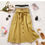 Thumbnail: Summer Autumn Skirts Women Midi Knee Length Korean Elegant Button High Waist Sk