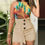 Thumbnail: Women Solid Button Front Shorts Tie Waist Beach Summer High Waist Shorts 