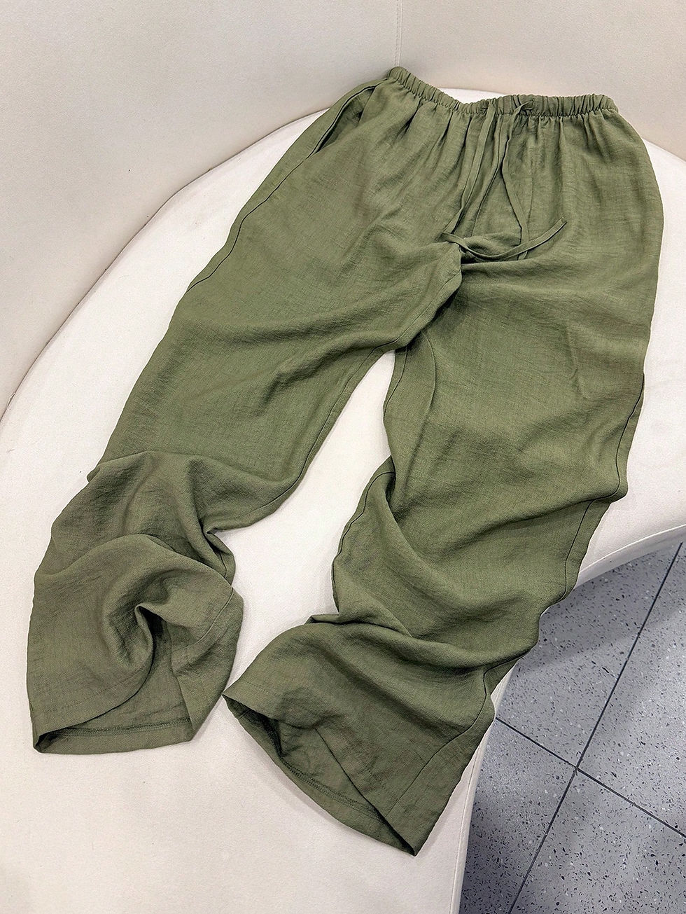 Thumbnail: Women's Loose Fit Drawstring Waist Wide Leg Pants, Lightweight Breathable Casua